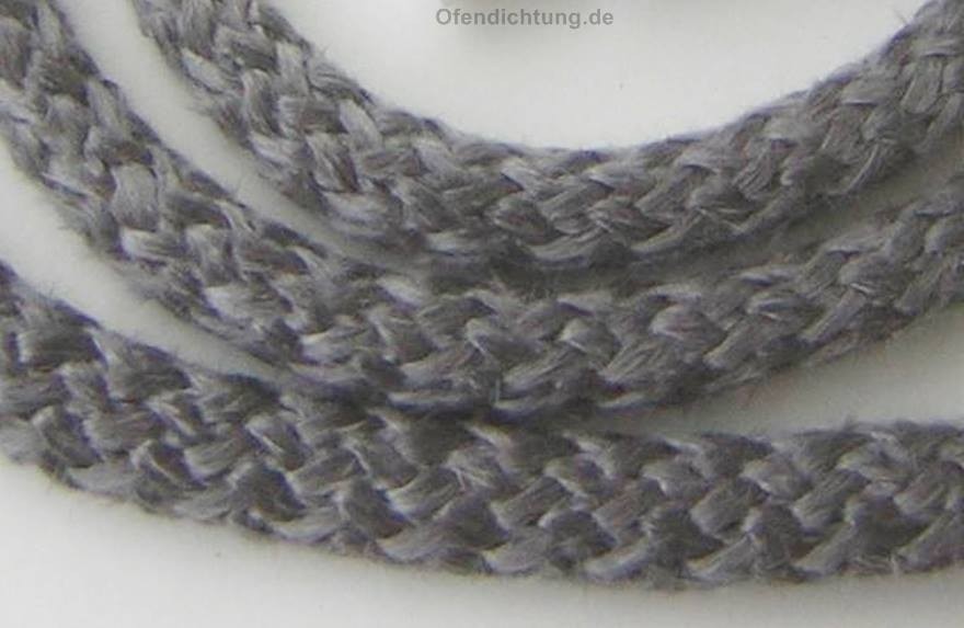 Glasfaserpackung Stopfbuchspackung Ø10mm grau 100m Rolle