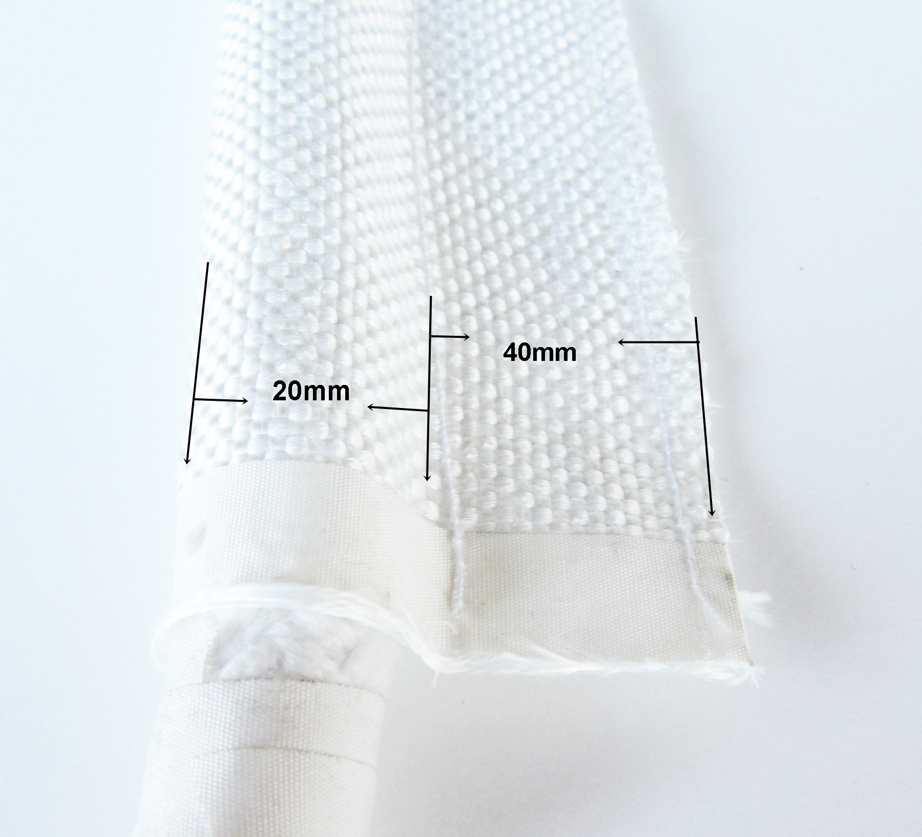 Fahnen Profil Dichtschnur Dicht Wulst 22mm für Industrie Ofen Maschinenbau Anlagebau Ersatzteil Service