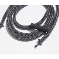 Dichtschnur mit eingeflochtener Kordel 13mm anthrazit Ofendichtung grau 550°C