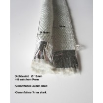 Dichtungsprofil mit 18mm Wulst Fahnendichtung für Sondermaschinenbau Motex Anlagenbau