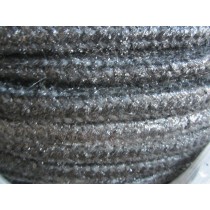 50m Glasfaser Packung 12x12mm graphitiert Heizung Klappe Ofentür Anlagenbau