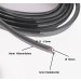 2.4m Fahnendichtung mit 10mm Drahtgeflecht 10mm Klemmfahne 